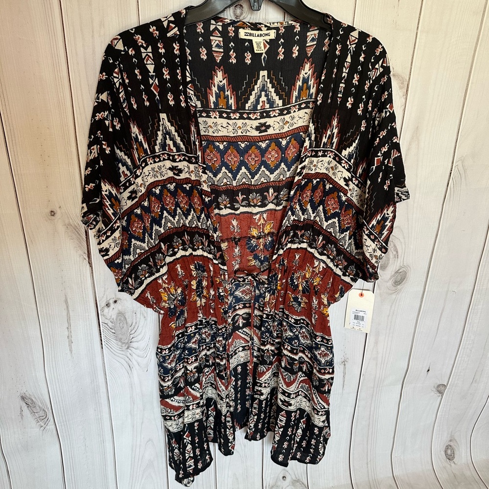 Billabongโ Multicolor Bohemian Kimono Sun Shift Size S